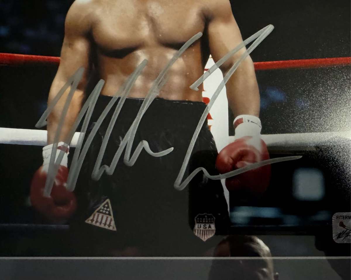 Boxing Frame Signed By Mike Tyson