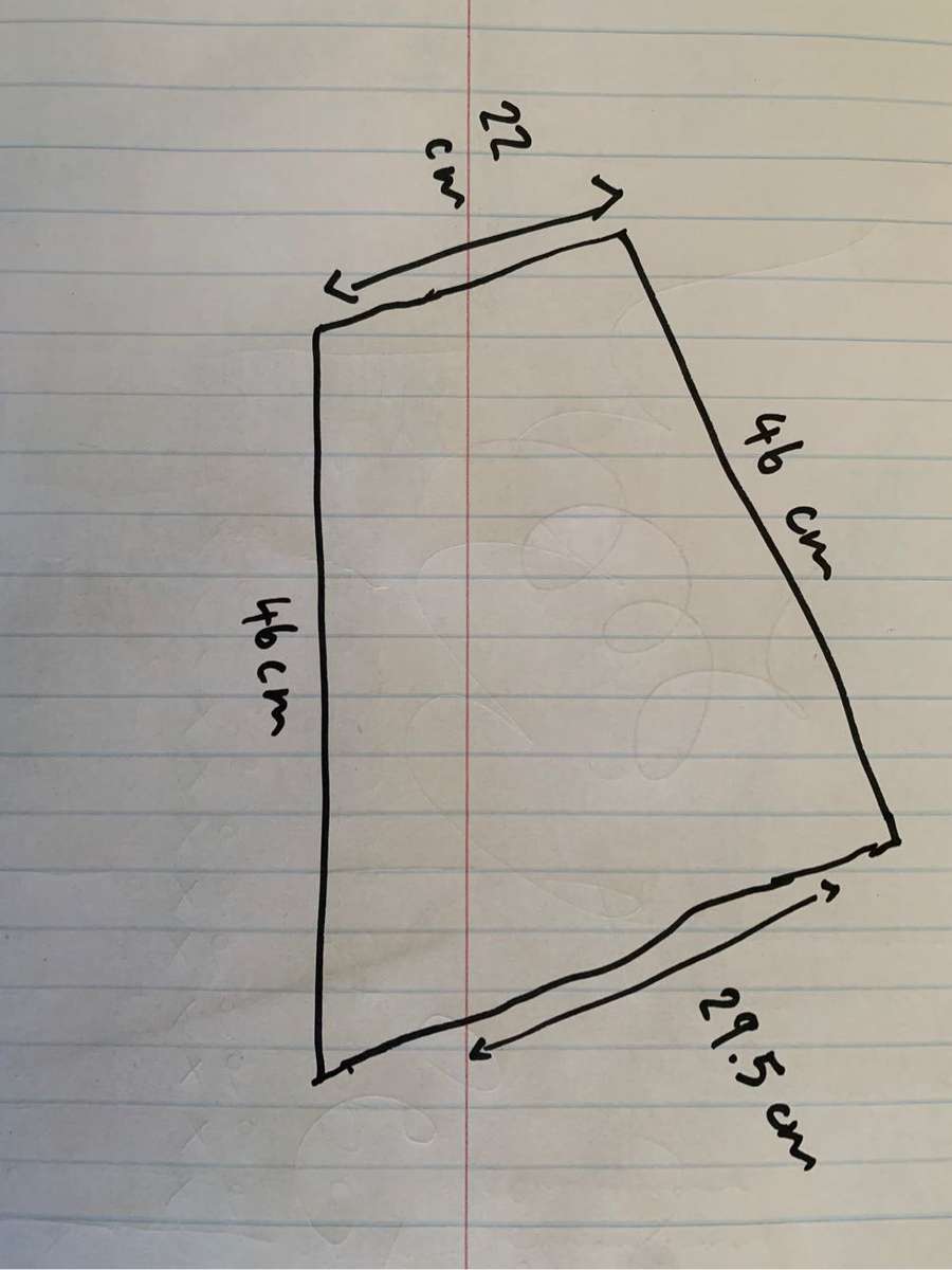 #79 Vintage bevelled asymmetrical mirror