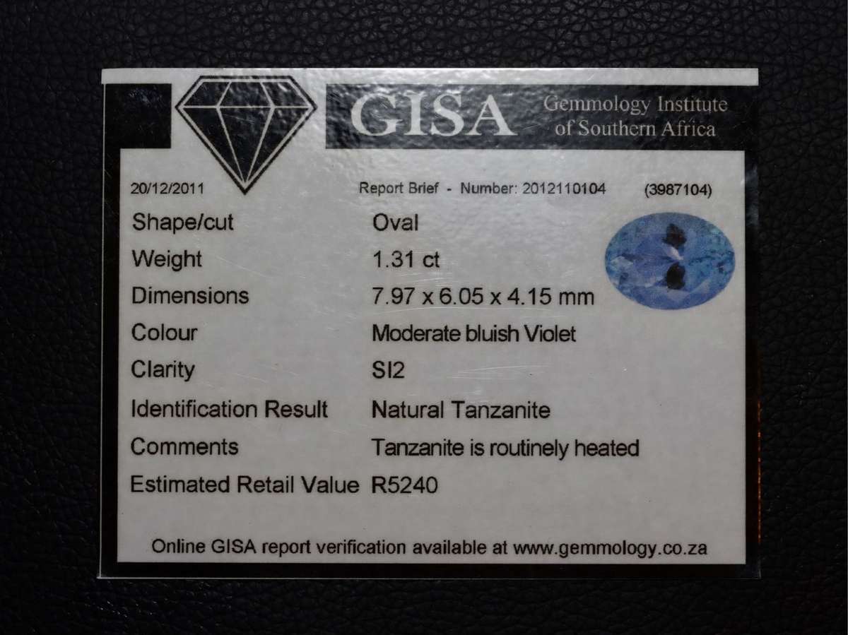 1.31ct Tanzanite