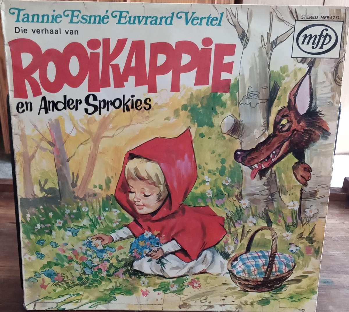 TANNIE ESME EUVRARD VERTEL DIE VERHAAL VAN ROOIKAPPIE LP VINYL RECORD AFRIKAANS