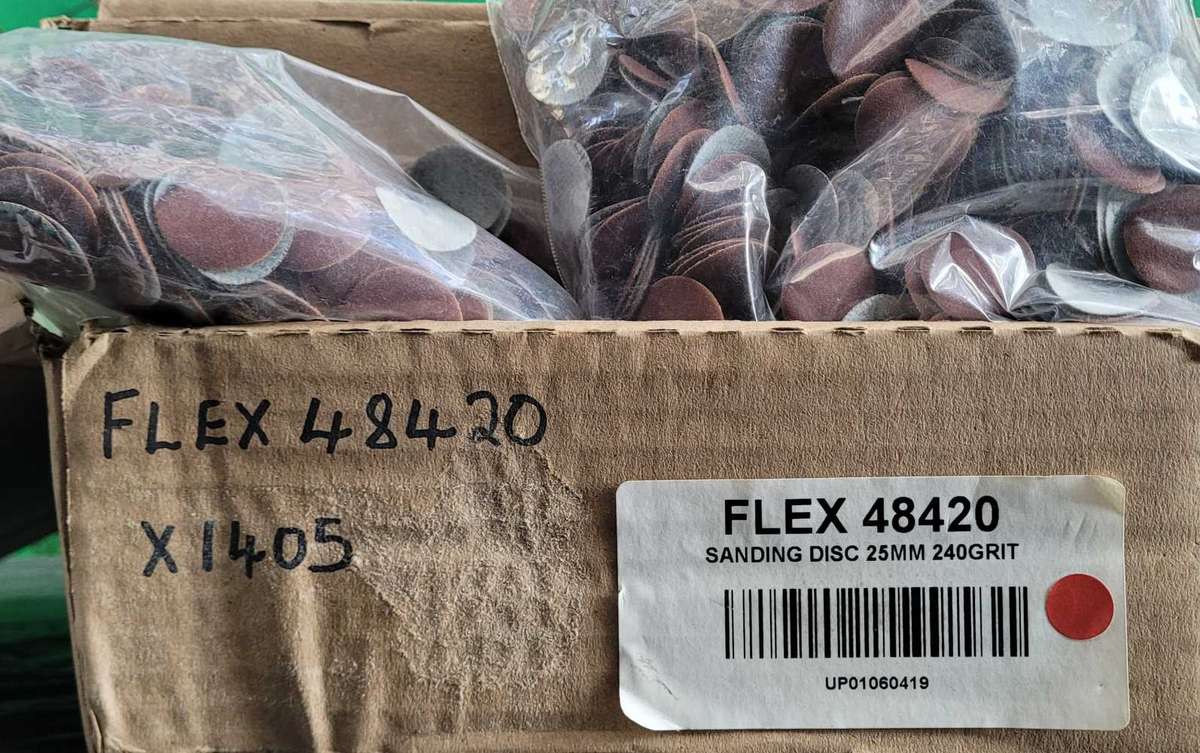 10x Flexi 48620 Sanding Discs, 75mm, 240 Grit (BID PER PACK Of 10x)!!!