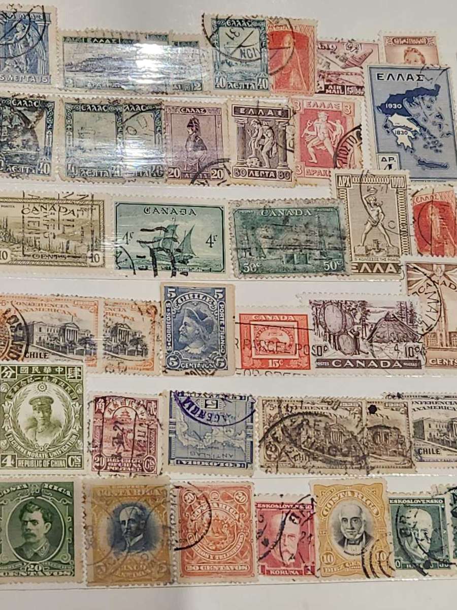 World selection - exquisite - in old stock book - GEMS to be found here!!