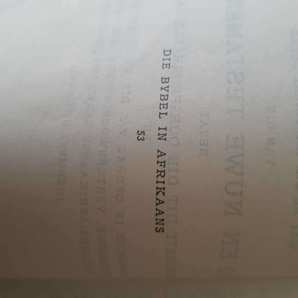 Die Bybel ou en nuwe testament 1964 in vg cond