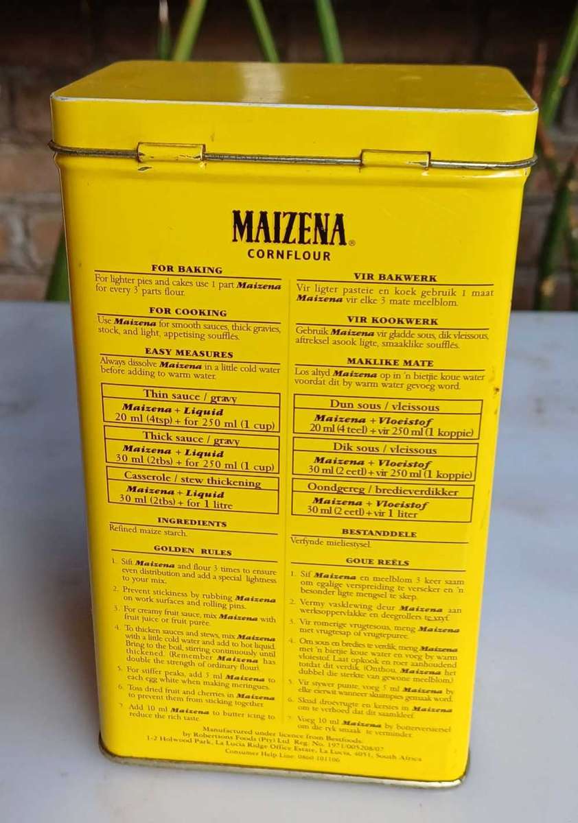 Maizena tin