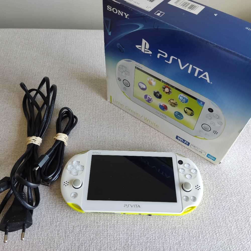 PS Vita / Playstation Vita Slim Model 2000 - Lime Green/White console