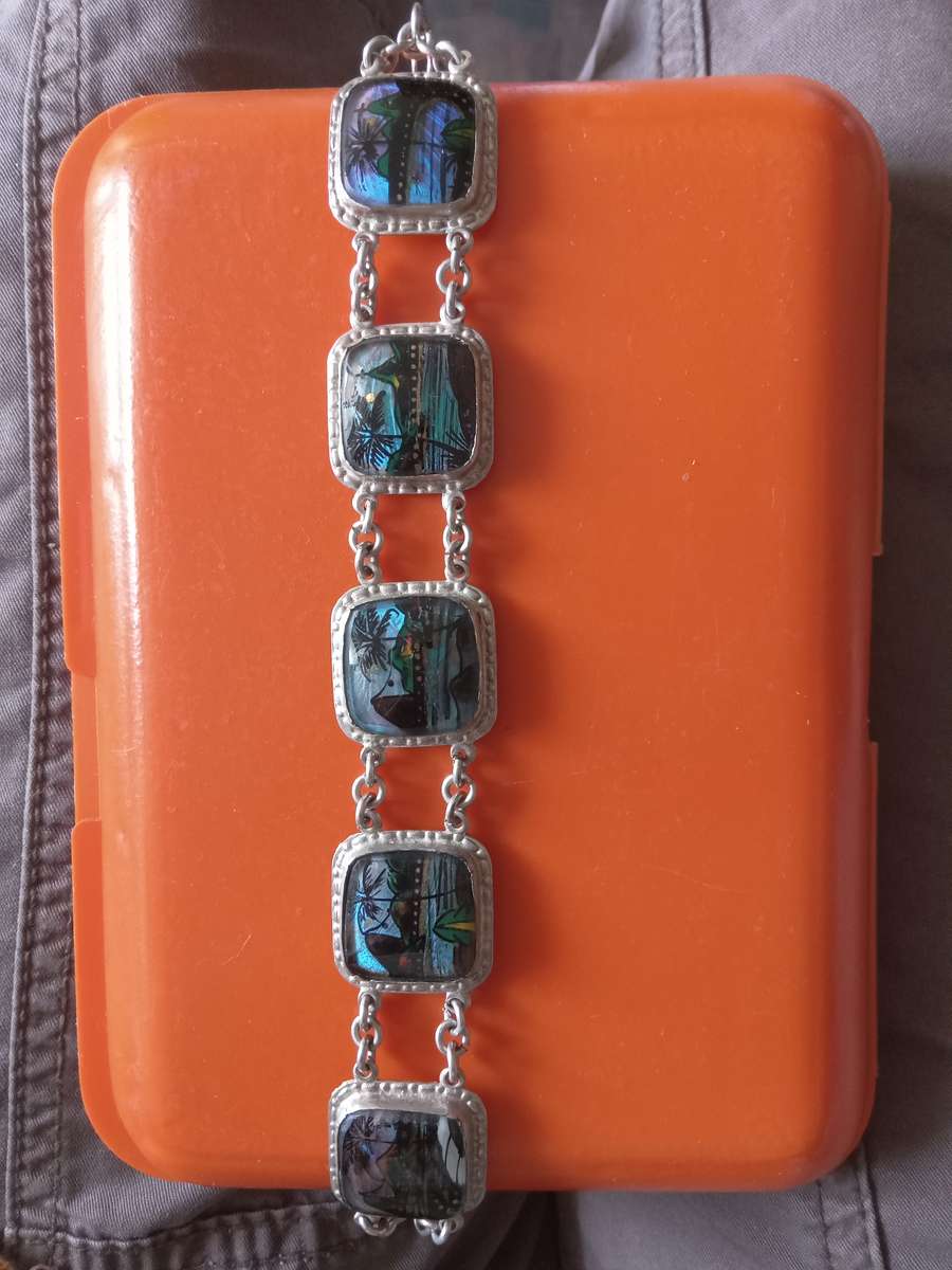 Vintage Butterfly Wing Bracelet