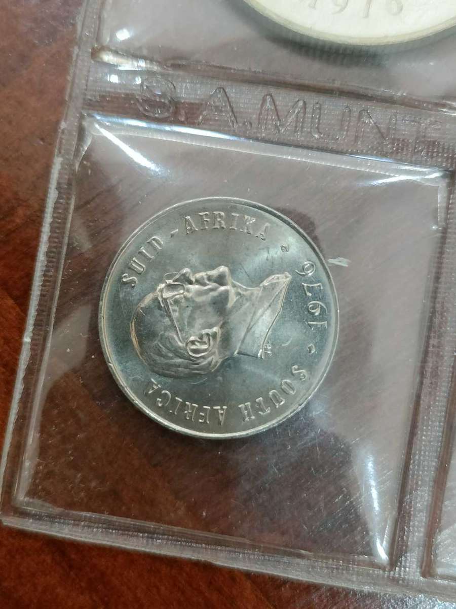 1976 South Africa Coin Set Uncirculated (1/2c - R1)