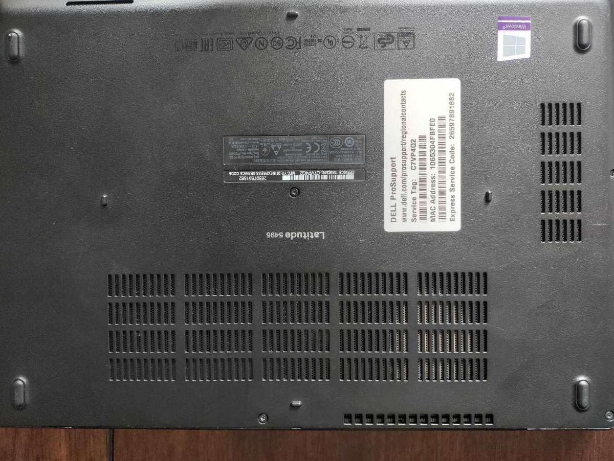 Dell Latitude 5495 14" Laptop AMD Ryzen 5 Pro 2 GHz 20 GB 256 GB SSD W10P FHD