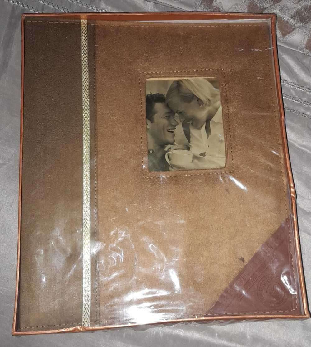 Vintage wedding album sealed
