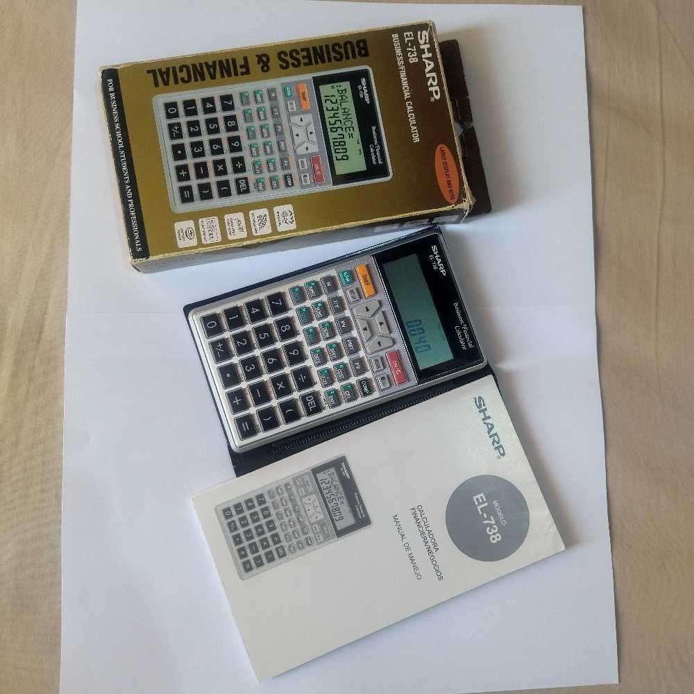 SHARP EL-738BUSINESS AND FINANCIAL CALCULATOR