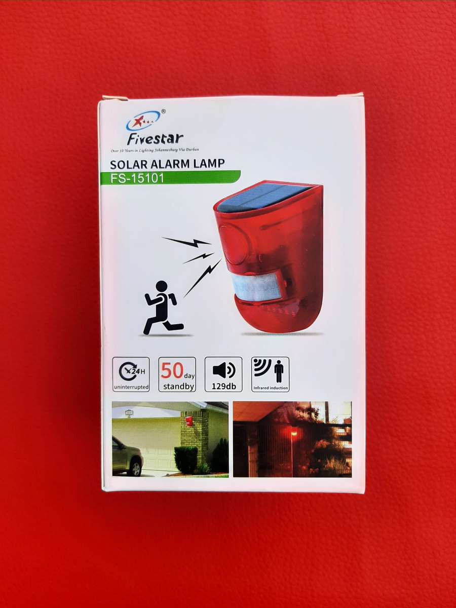 Smart Solar Motion Sensor Alarm and Led 50day 129Mb