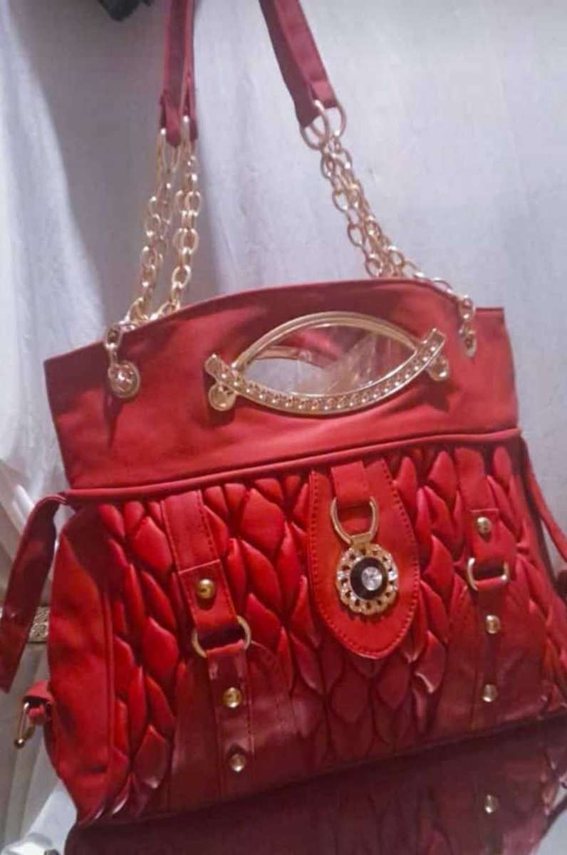 Faux leather Quilted Tote bag