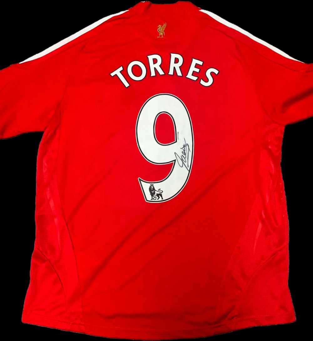 Liverpool Torres number 9 signed with certificate