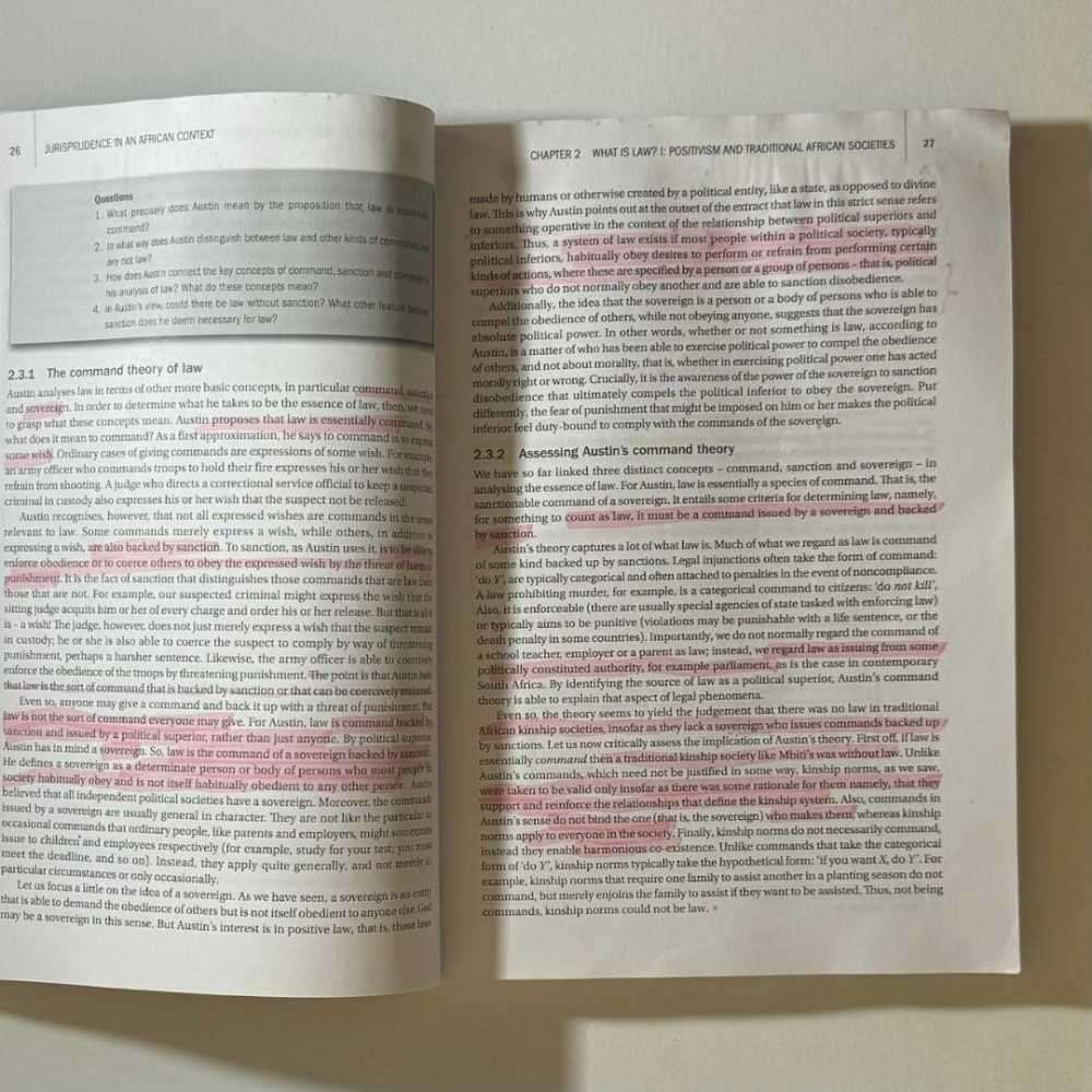 Jurisprudence In An African Context