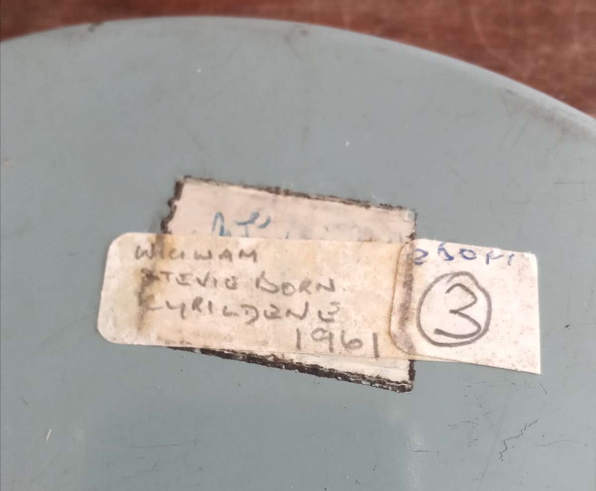 9.5mm Projector Film Reel in Vintage Tin.