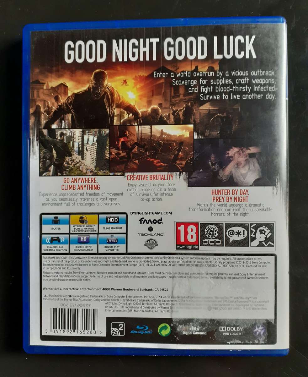 Dying Light PS4 Game