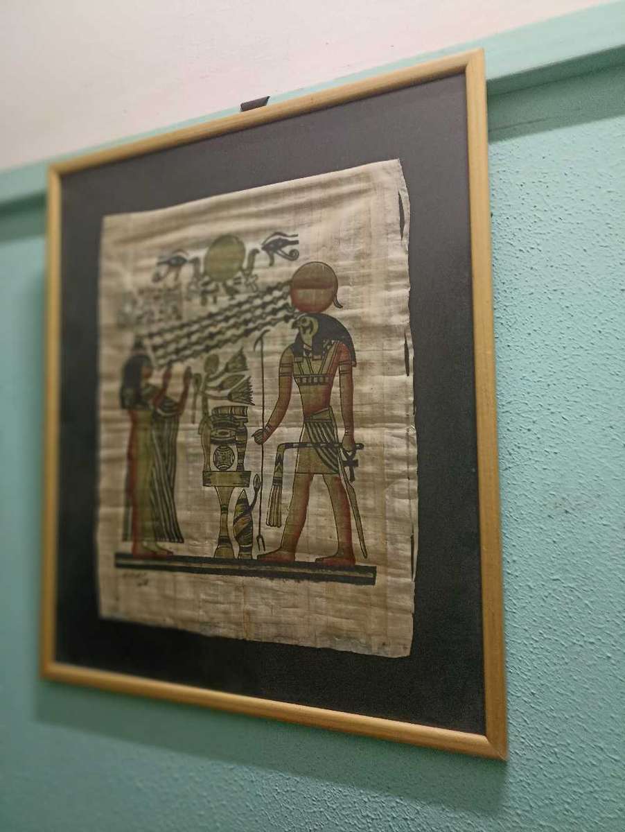 Original papyrus Egyptian picture