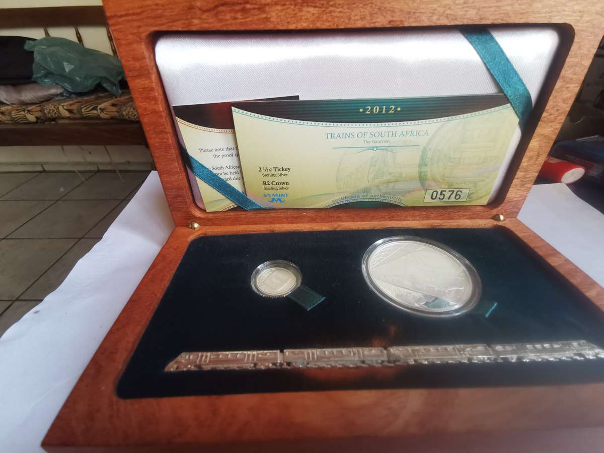 2012 Tickey and Crown Silver coin set (Gautrain)