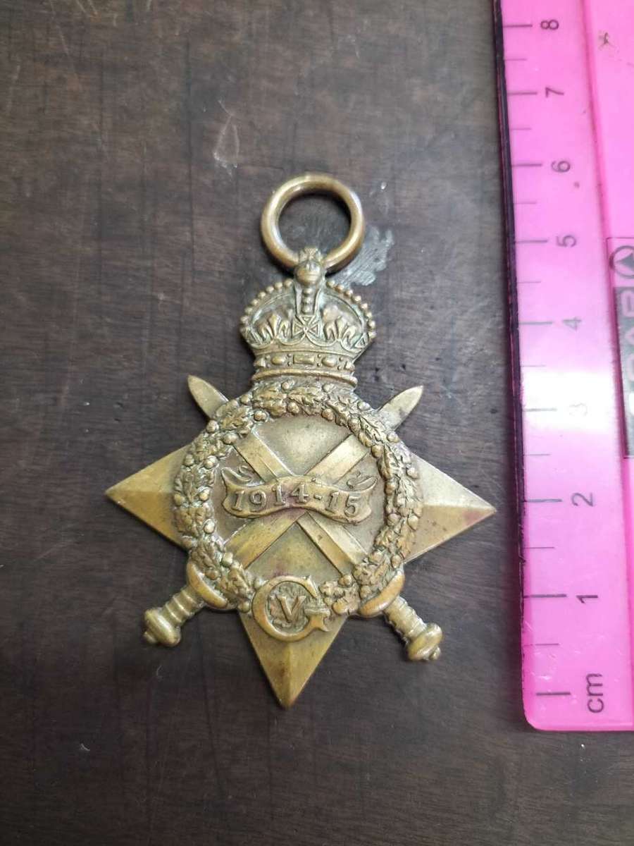 WW1 Medal issued to RFM. A.L. Van Der Berg