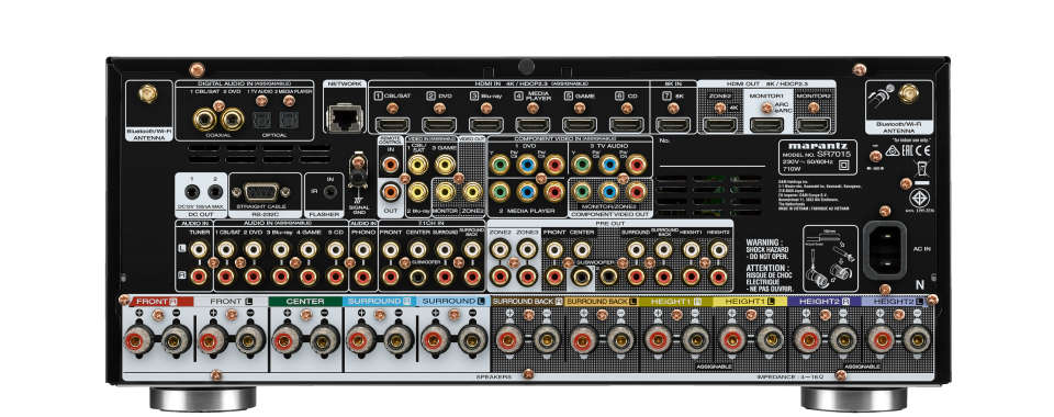 Marantz SR7015 9.2CH. 8K AV Amplifier with 3D Sound plus Jamo Speaker set