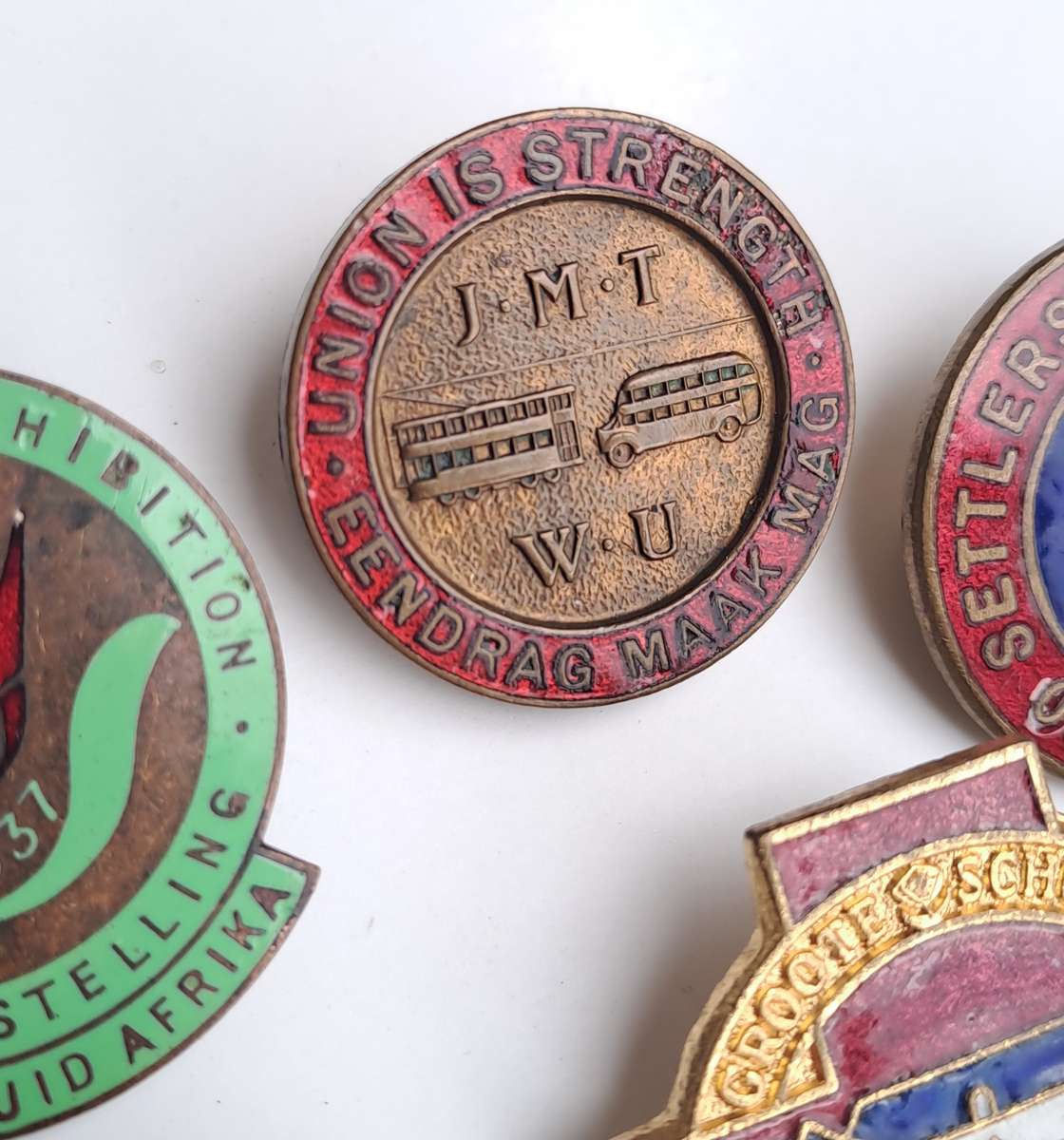 South African historical pin badges (job lot of 8 rare badges)