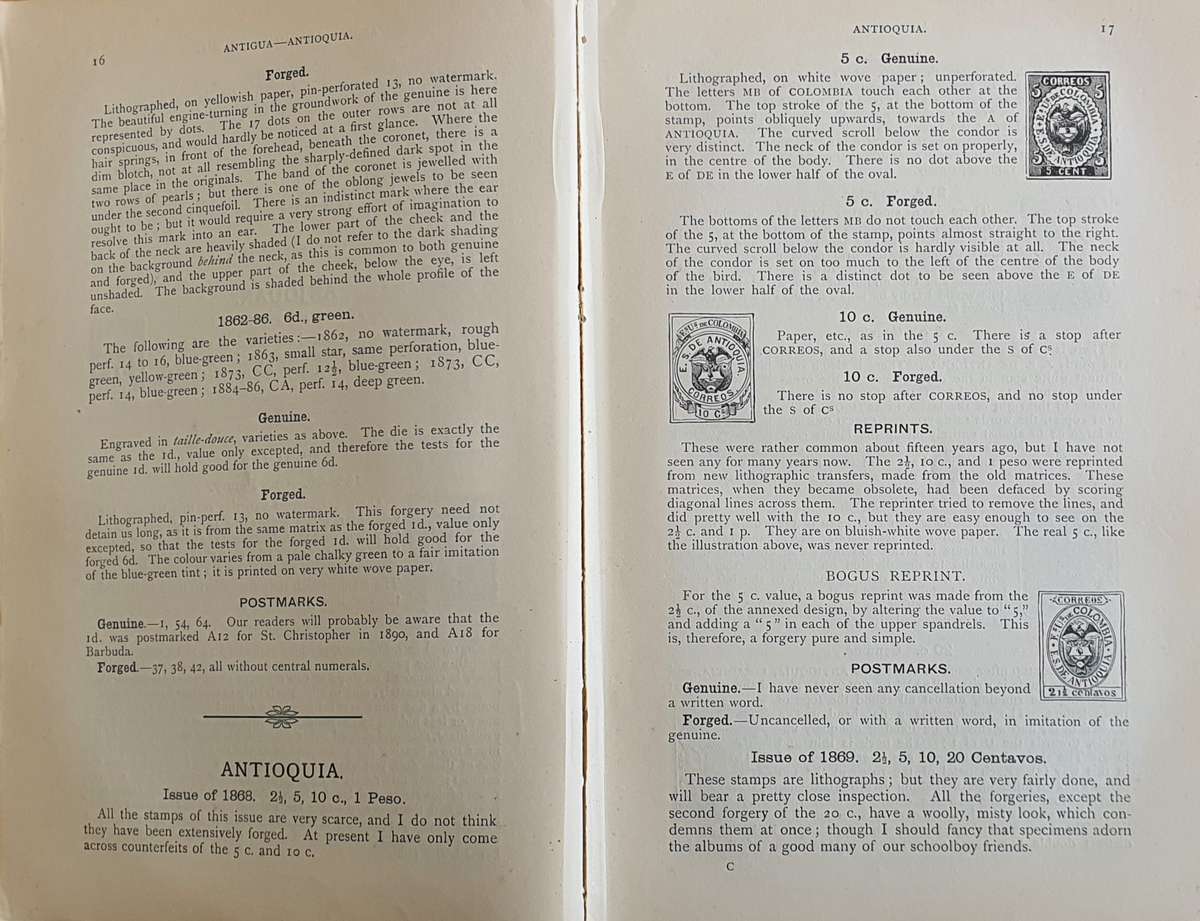 Album weeds or how to detect forged stamps by R.B.Earée