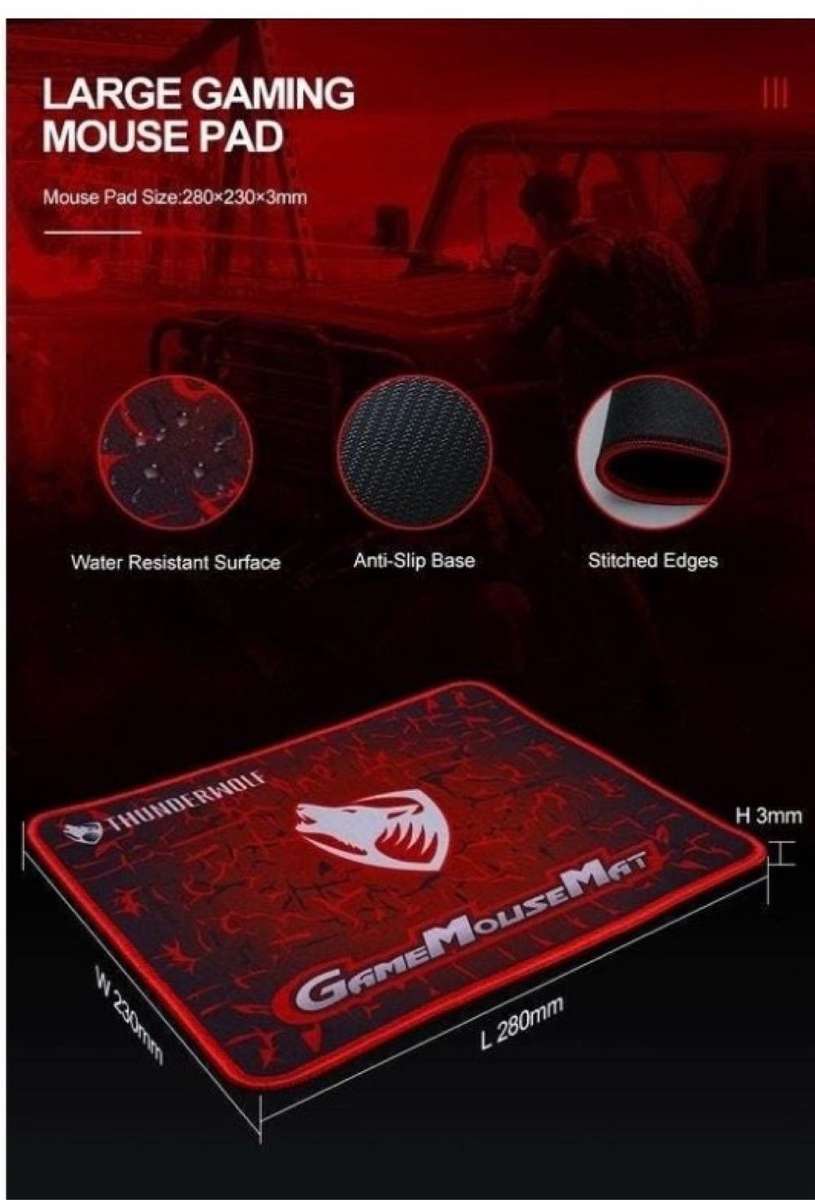 Gaming Mouse+Keyboard+PAD+Headset 4in1 -T-WOLF-TF-400 ***UNBOXED DEAL***