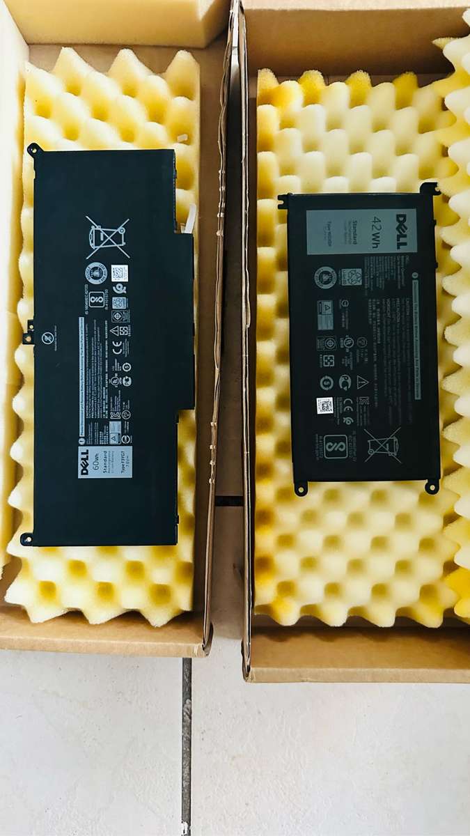 2x DELL LAPTOP BATTRIES 60Wh F3YGT & 42Wh WDX0R