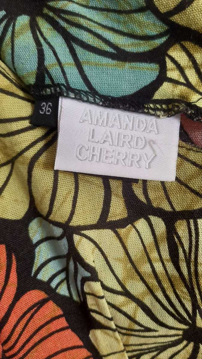 Amanda Laird Cherry linen dress