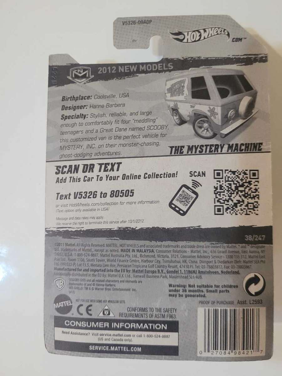 Hotwheels The Mystery Machine