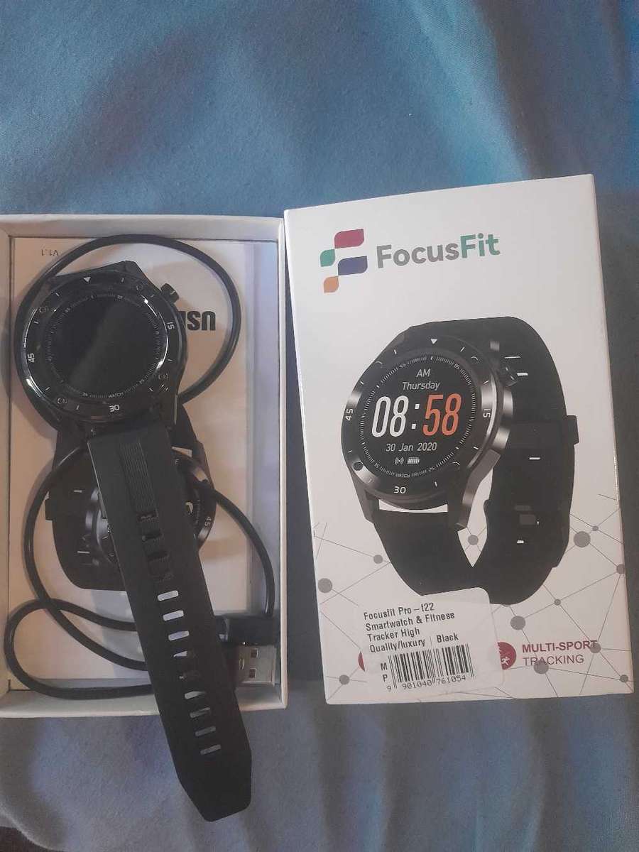 Smart Watch Heart Rate Monitor Tracker Fitness Sports Watch F22,Black