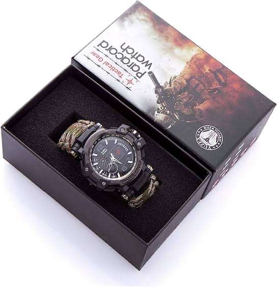 G7 Men Outdoor Survival Military Watch Fashion Multifunctional Compass Waterproof LED Quartz