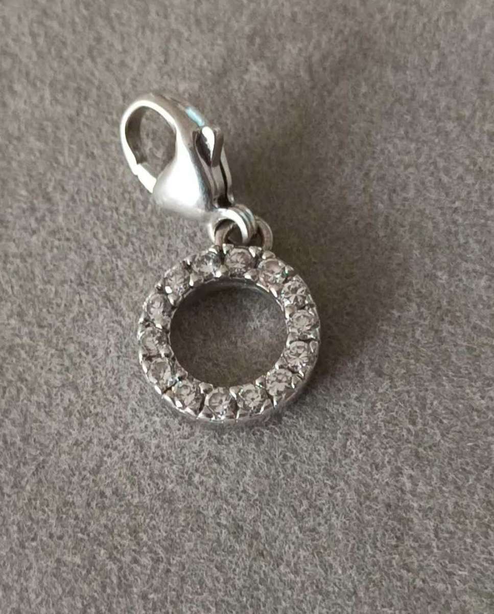 STUNNING 925 STERLING SILVER  & CZ TI SENTO MILANO CHARM 2.53g