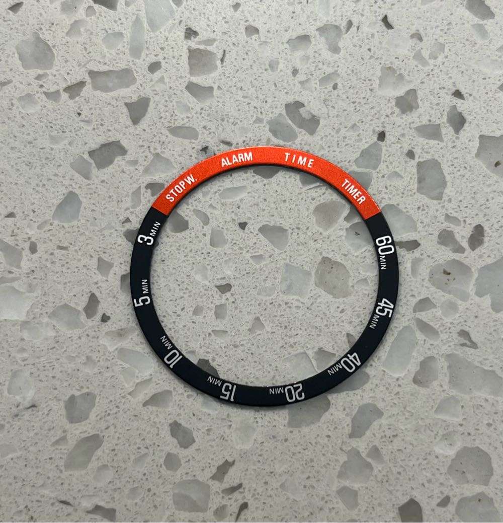 NOS Vintage Seiko Yacht Timer A827-6000 NASA Digital Bezel Insert