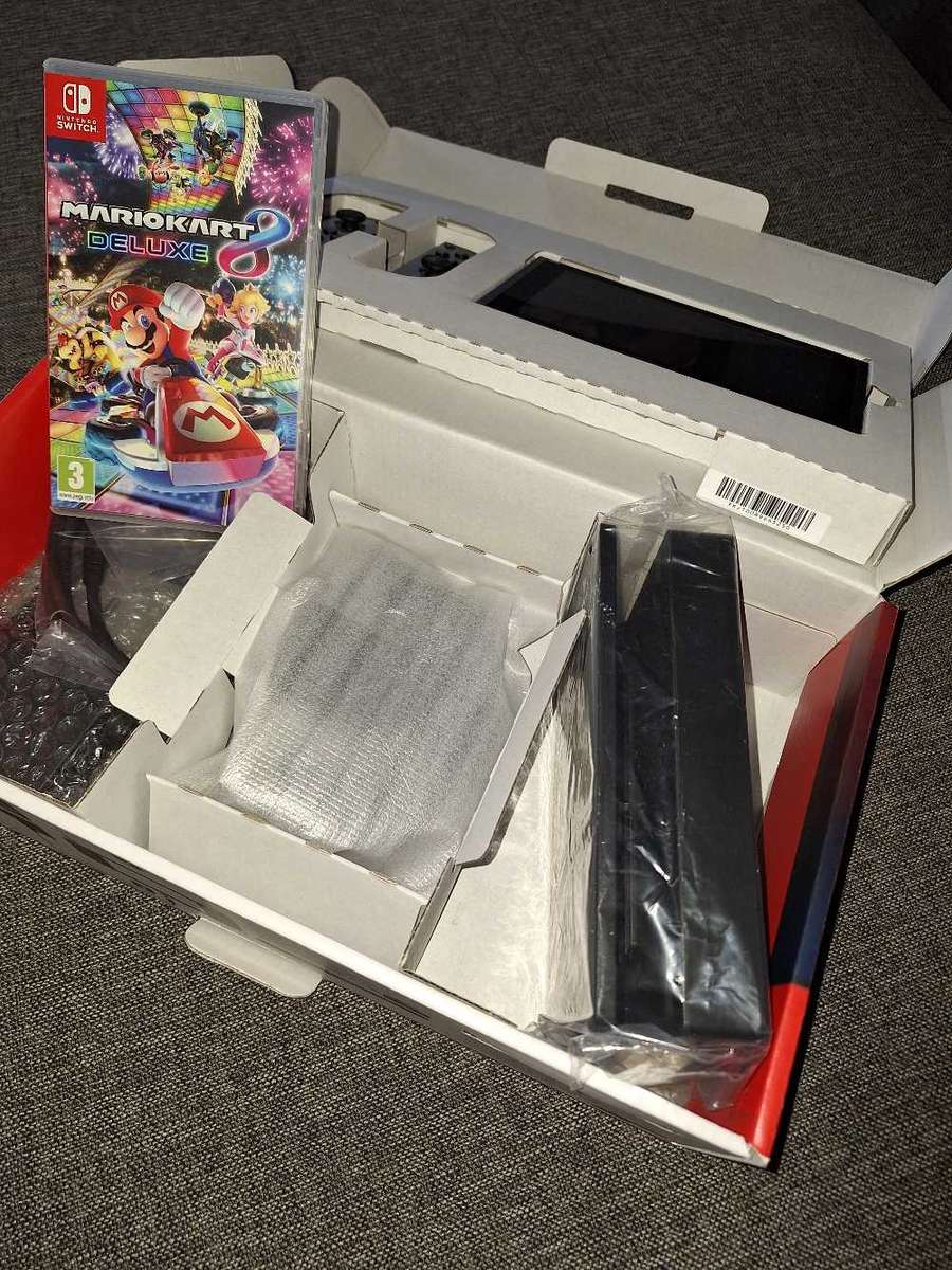 Nintendo Switch Grey with Mario Kart 8