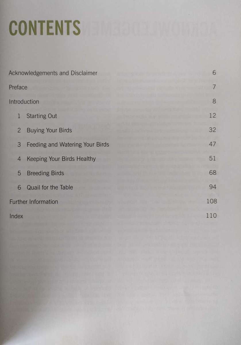 Practical Quailkeeping