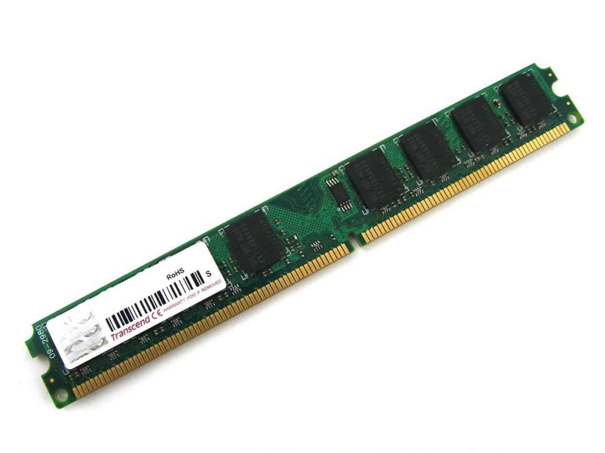 Transcend 2GB 2Rx8 DDR2 Low Profile Desktop Memory