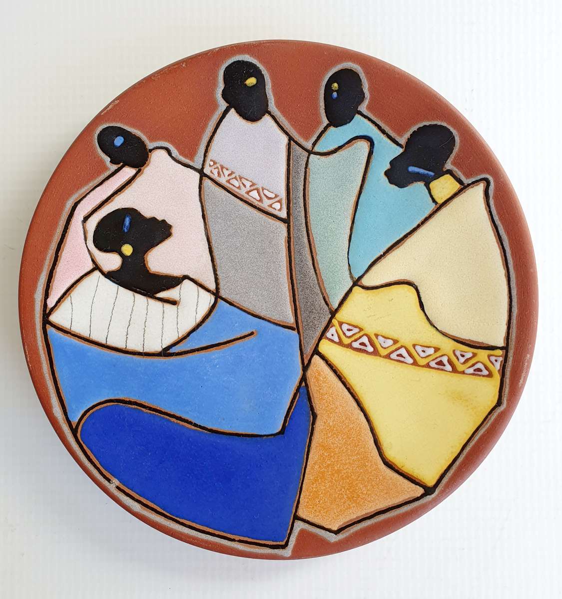 Vintage Kalahari Wall Hanging Terracotta Coated Plates