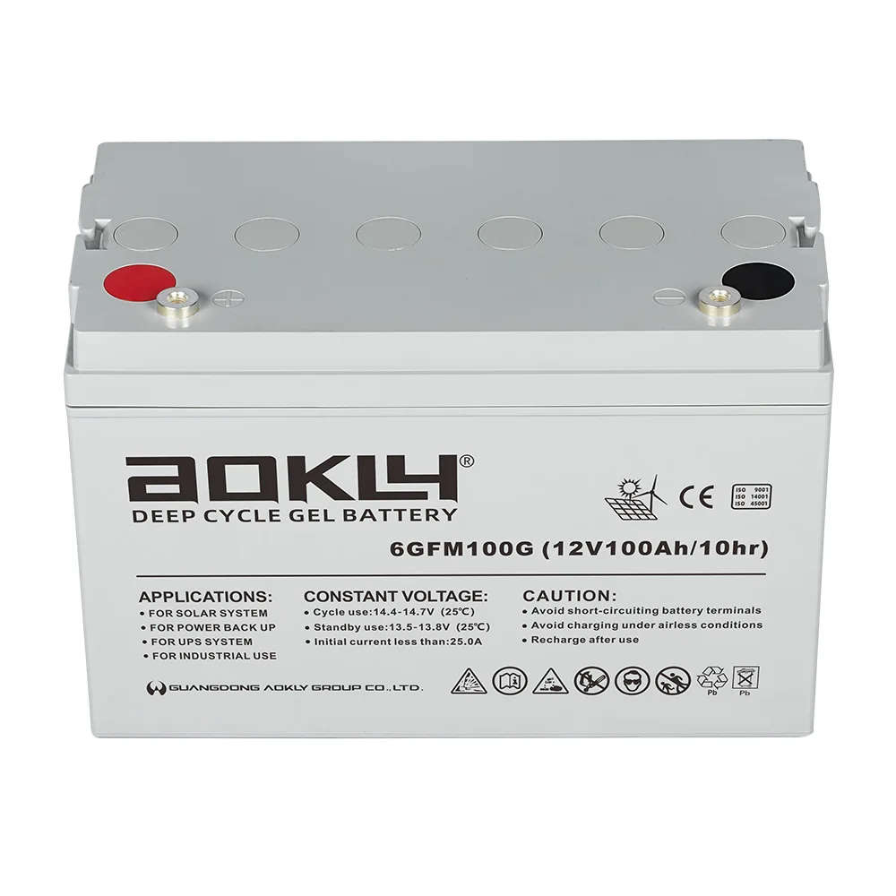 Gel Battery - AOKLY -6GFM100G - 100Ah 12V
