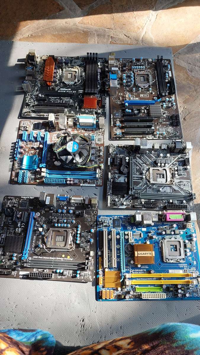 Motherboard Lot x 6 Faulty