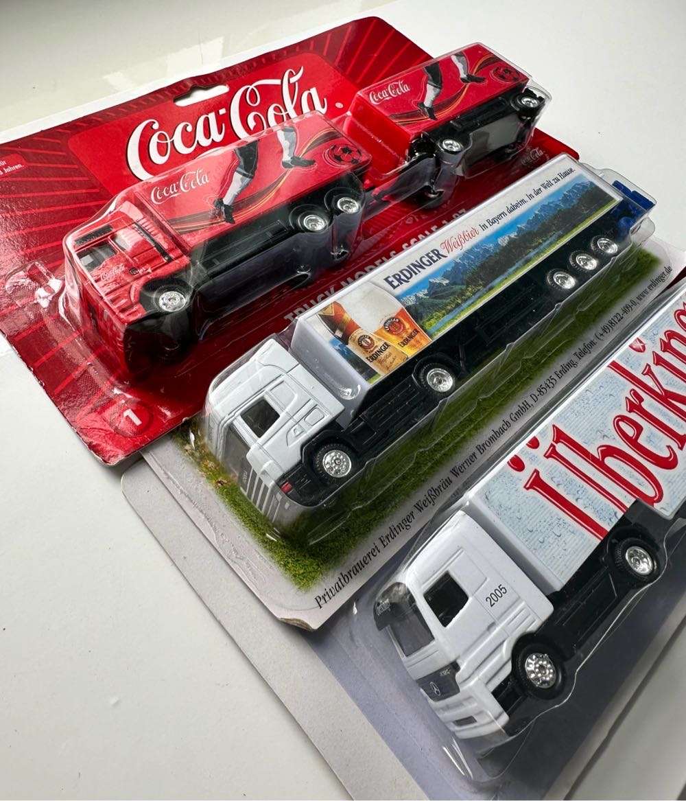 COCA COLA COLLECTOR TRUCK 1:87 SCALE -  + 2 MORE COLLECTIBLE TRUCKS