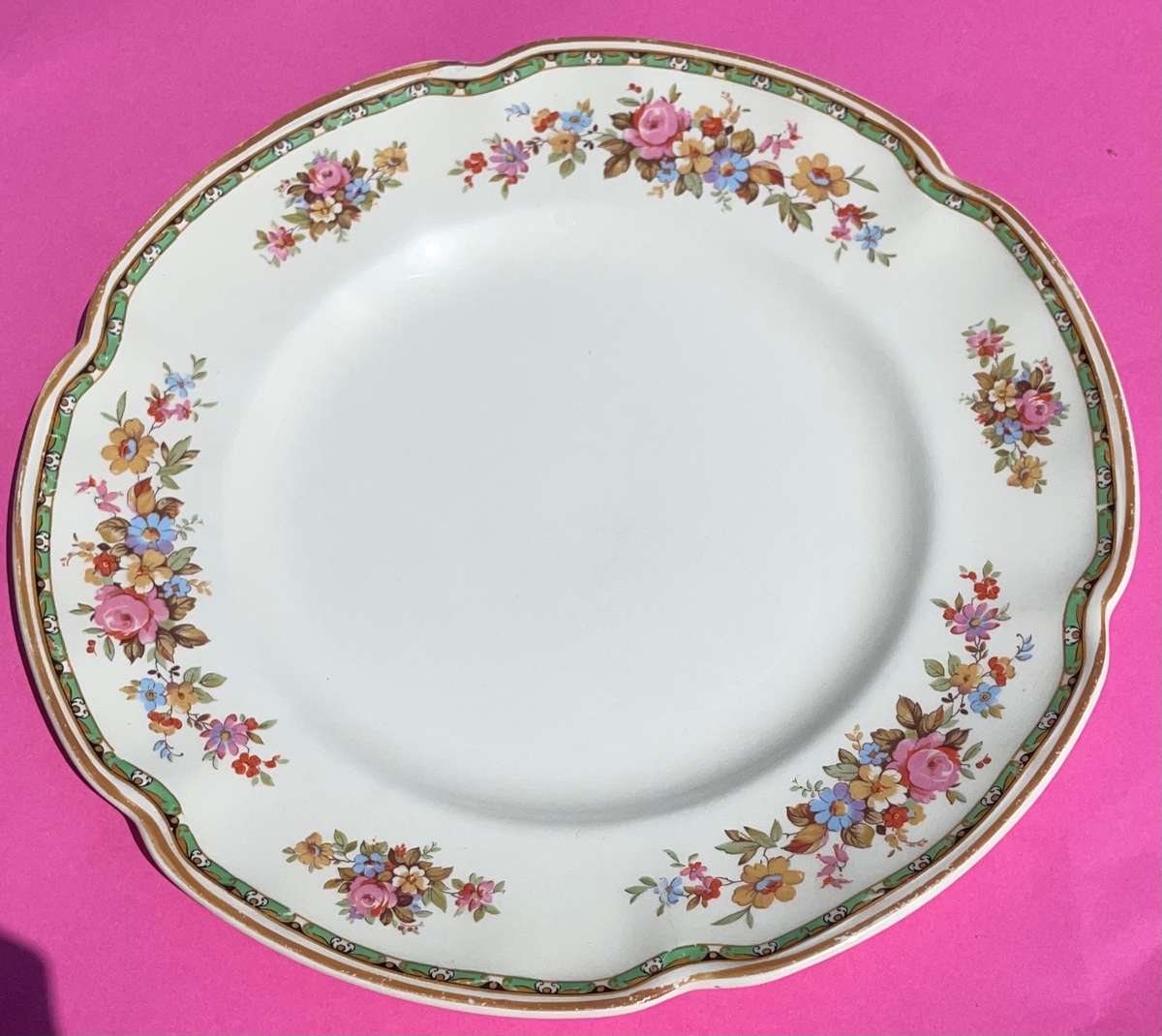 Vintage Sale - Johnson Bros Victoria Series Boscomb Pattern Plate