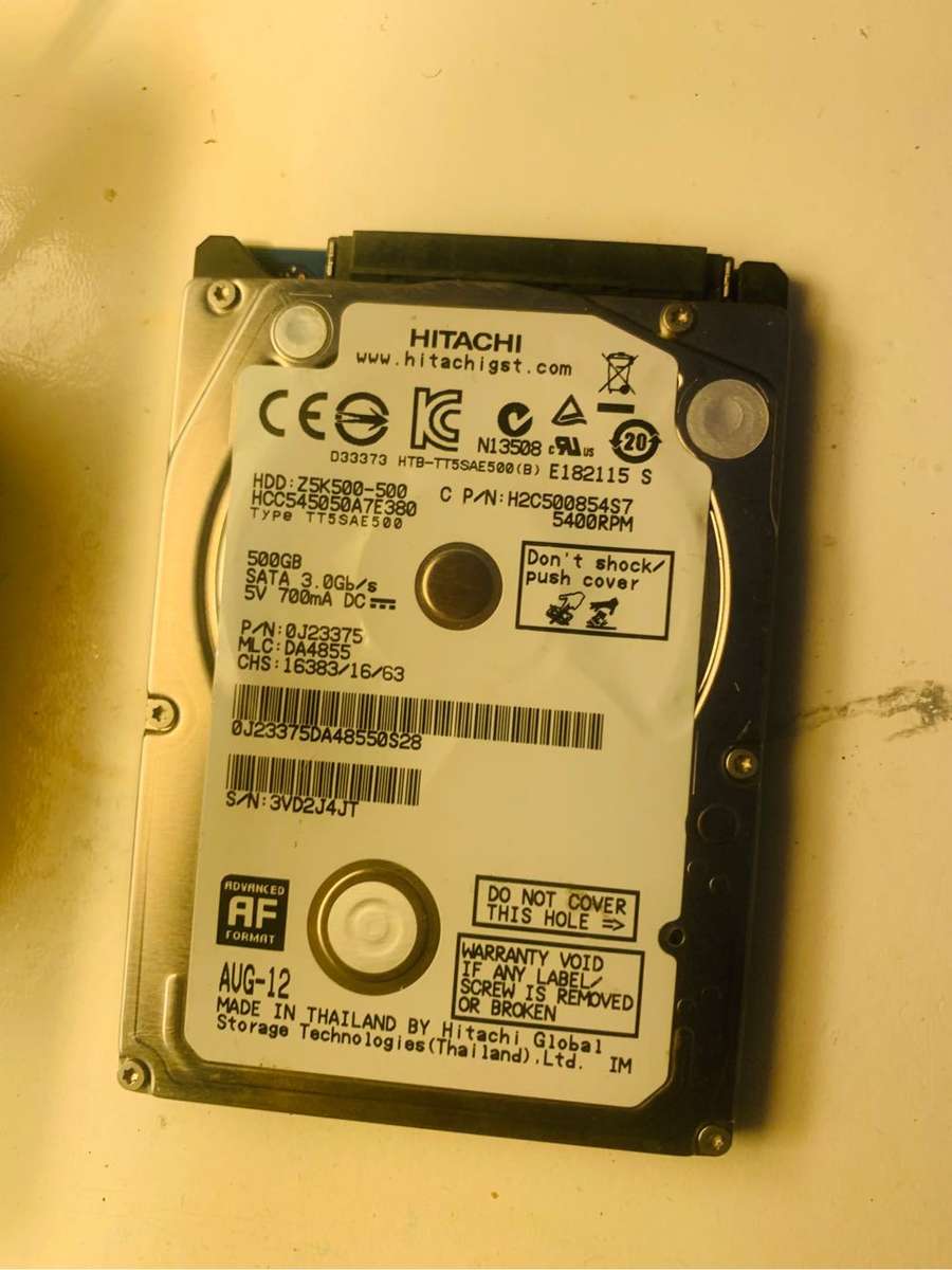 Hitachi 500gb hard drive
