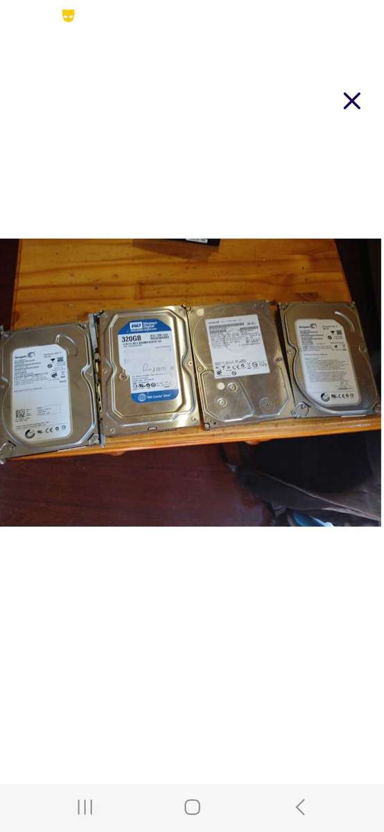 6  hard disks drives for sale
