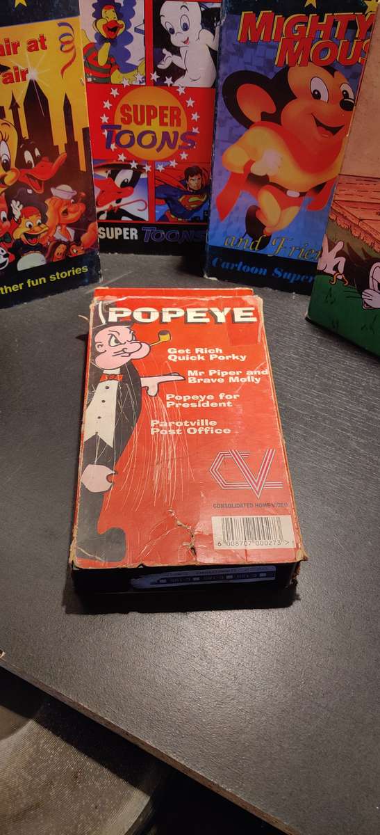 5 Vintage Cartoon VHS movies