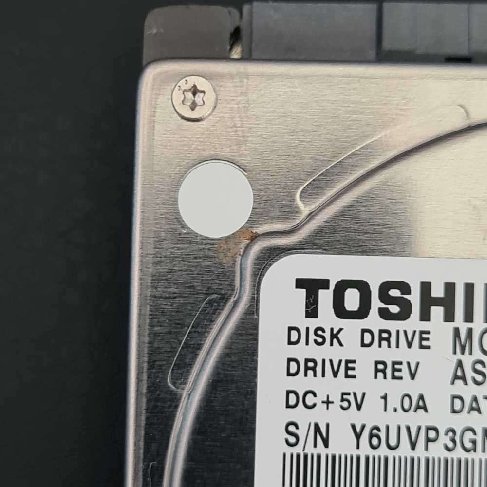 Toshiba 1000GB HDD 1TB. (compact/small size) (SSD size)