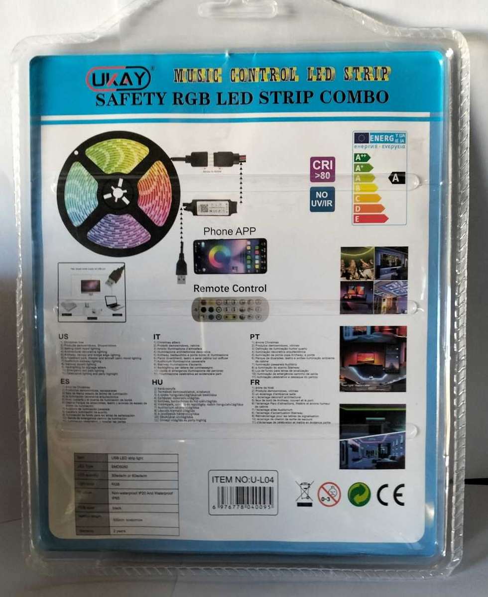 Music control LED strip RGB