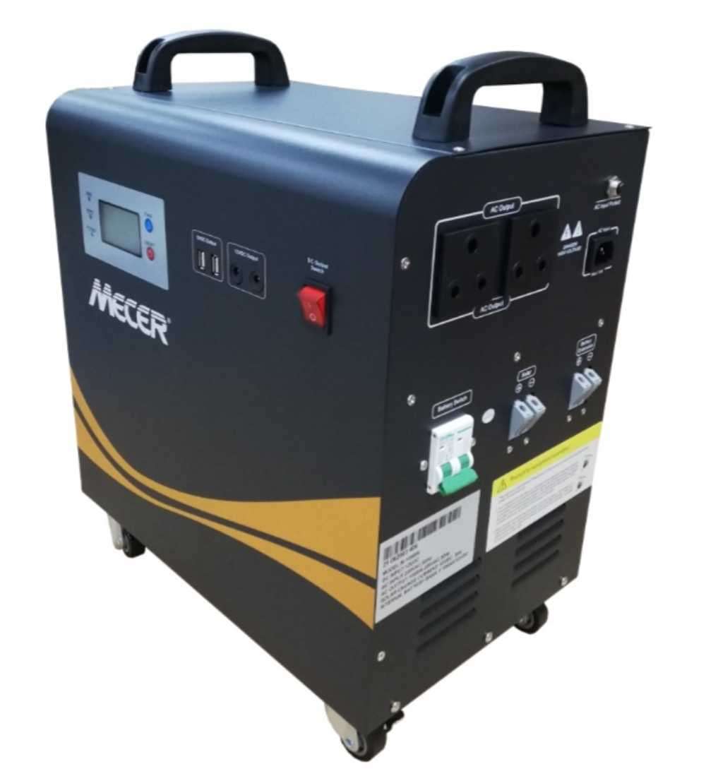 Mecer m-1000w inverter with battery.