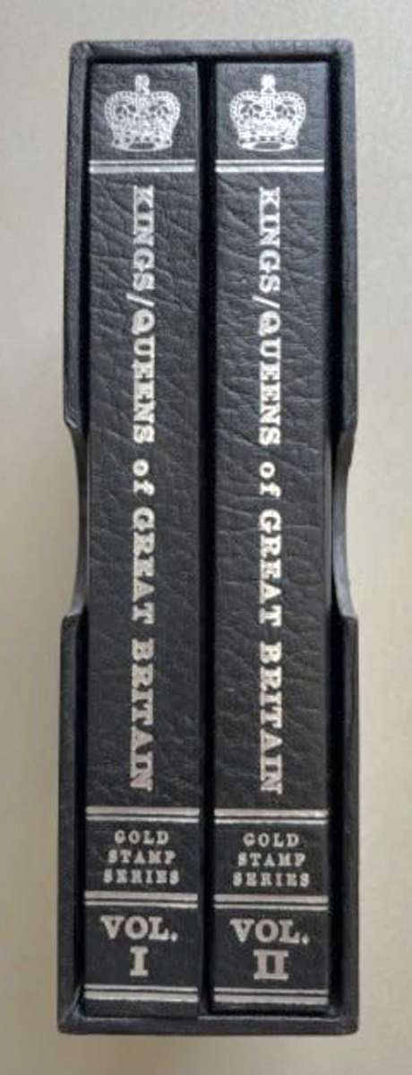 1977 GOLD STAMP SERIES of the Kings and Queens of Great Britain, full set of 49 23Karat gold stamps