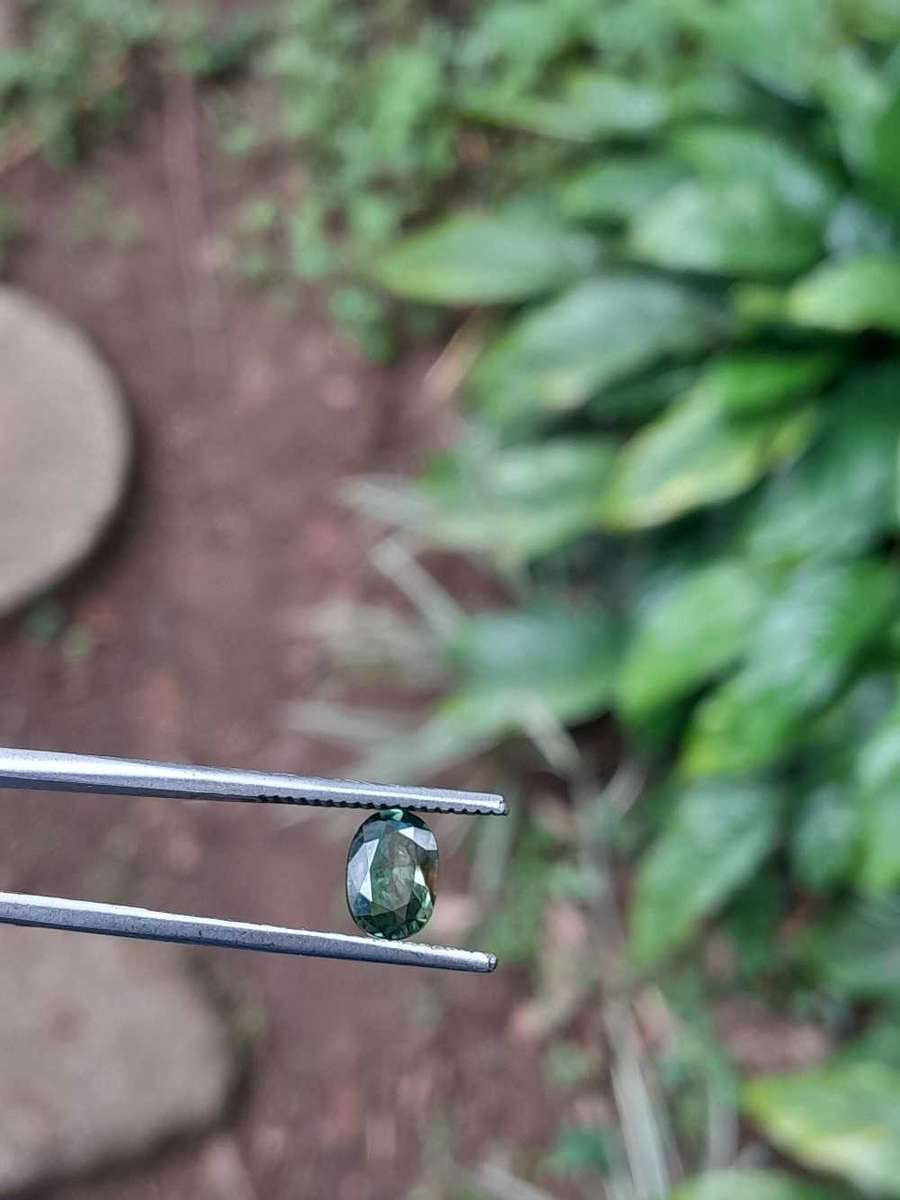 Natural 1.26 Ct Blue Green Sapphire UNHEATED